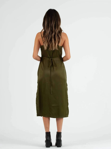 LUCCA Sierra Slip Dress Blue Small 4