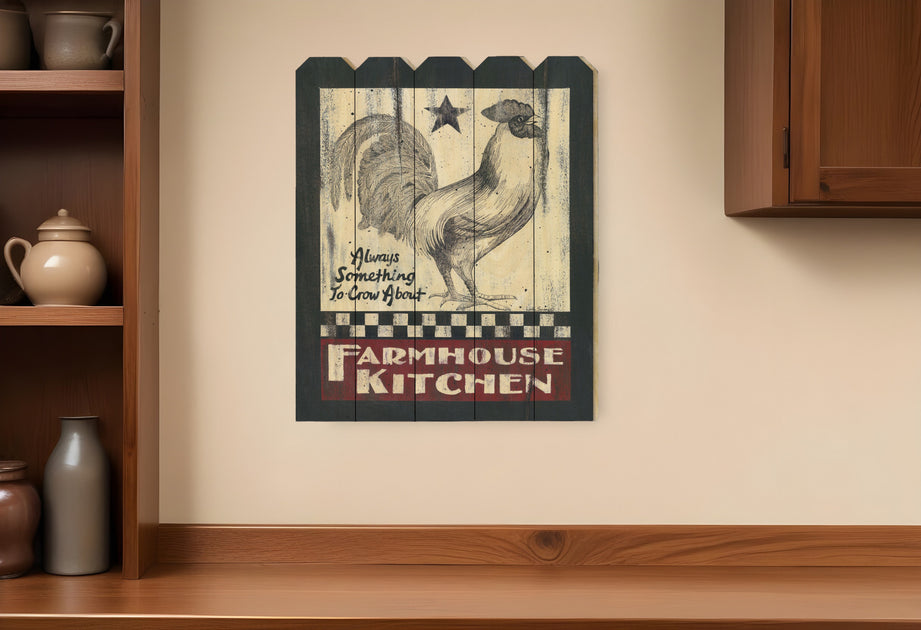 Hivvago Farmhouse Kitchen Unframed Print Wall Art 2