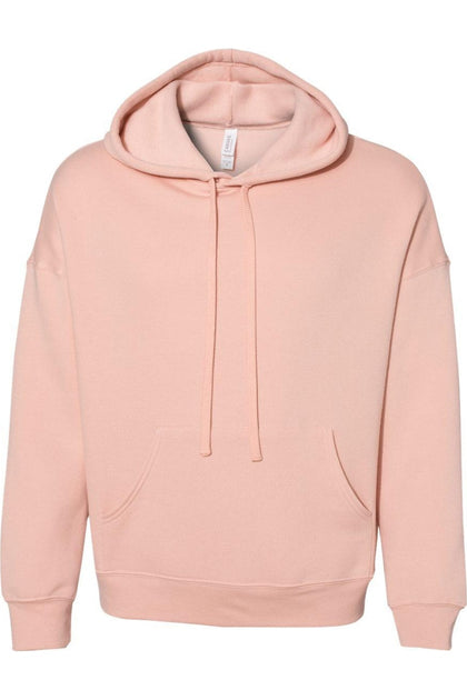 Bella + Canvas Sponge Fleece Drop Shoulder Sweat à capuche Rose XS 2