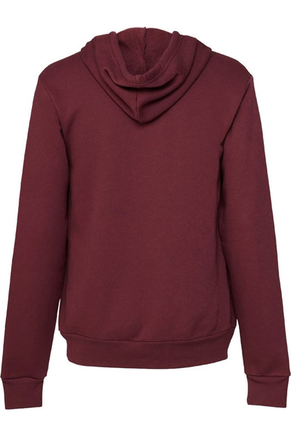 Bella + Canvas Canvas Unisex Pullover Hooded Sweatshirt Red Large 2