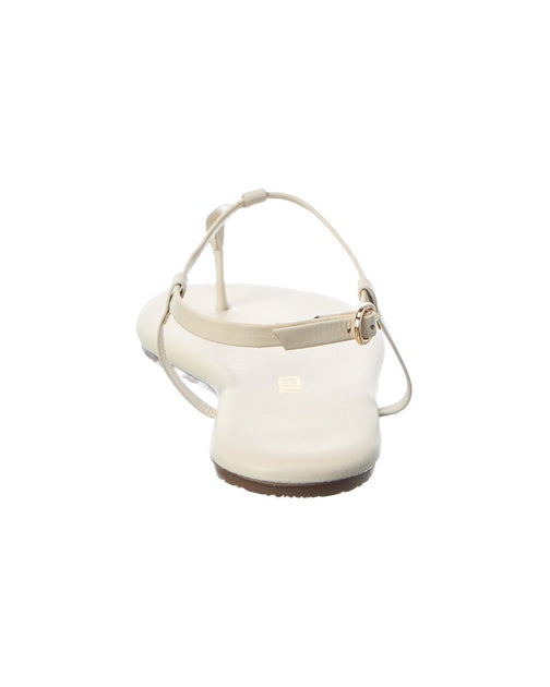 TKEES Mariana Leather Sandal White US 10 4