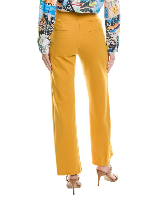 Gracia Fitted Pant Yellow Small 3