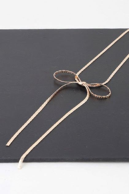 TRUEDAMES Bow Necklace Black 4