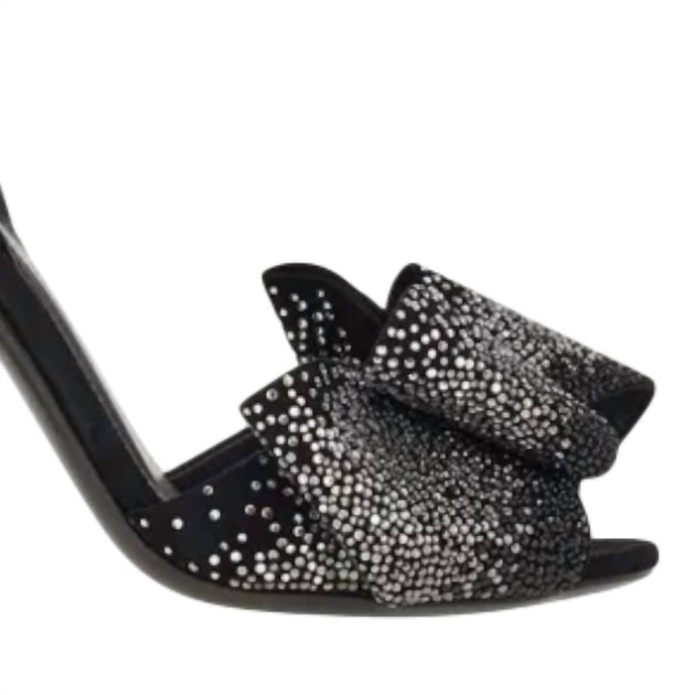Salvatore Ferragamo Double Bow Sandals Black US 8.5 4