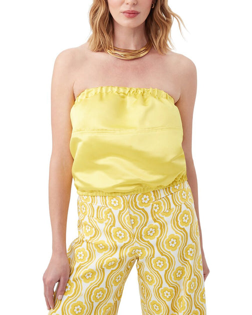Trina Turk Port Royal Top Yellow XLarge 2