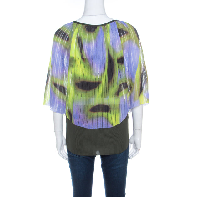 Cardigan tricot Escada imprimé fantasy et manches kimono - Multicolore - Large 4