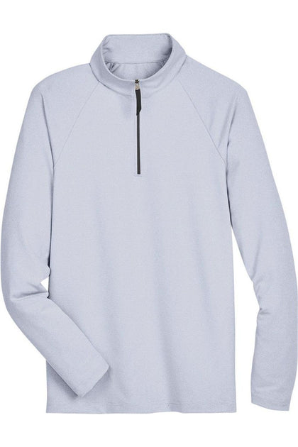 Devon & Jones CrownLux Performance Clubhouse Micro-Stripe Quarter-Zip Pullover Bleu XXL 2