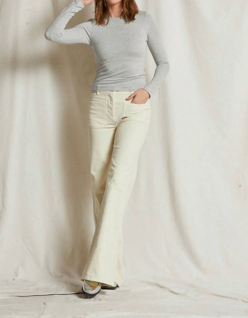 PERFECTWHITETEE Emma Top Gris Small 4