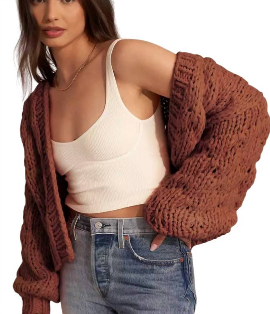 Callahan Gigi Cardigan Brown Large 3