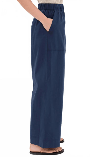 SIMKHAI Arden Pull On Pant In Midnight | ShopSimon