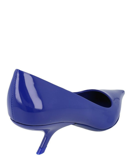Ferragamo Eva 55 Patent Leather Pumps Blue US 5-6 4