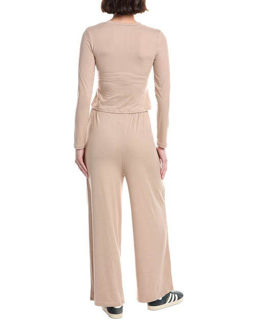 MARION Ensemble 2 pièces Top et Pantalon de Lounge Beige Medium 3