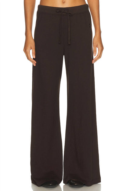 Eterne Drawstring Wide Leg Sweatpants Black XS 2