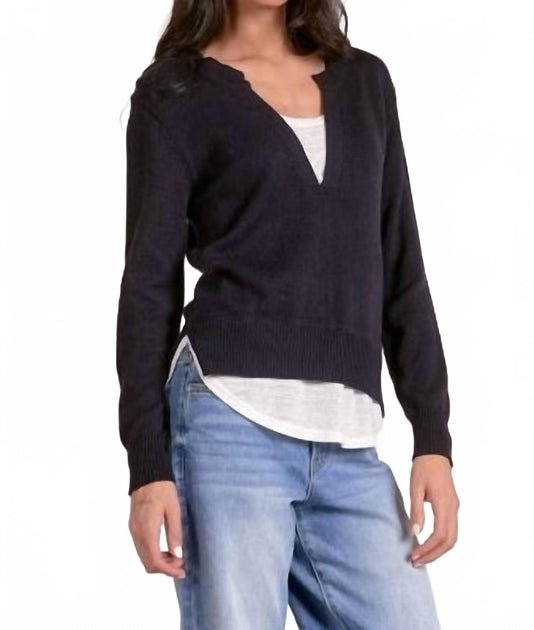 ELAN Off-Duty Sweater Purple Small 2