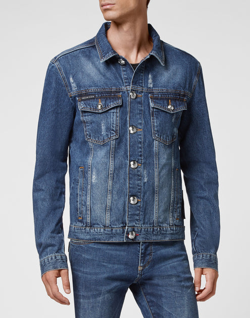 PHILIPP PLEIN Denim Jacket | ShopSimon