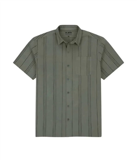 Jetty Men's Breeze Striped Shirt Green XXLarge 2