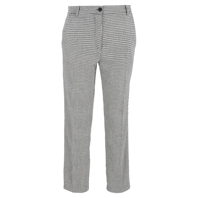 Iris & Ink Patterned Straight-Leg Trousers Grey US 10 2