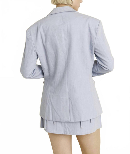 Aureum Bow Trim Blazer Purple Large 3