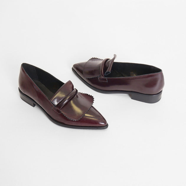 Ateliers Carmela Pointed Toe Loafer Black EU 36 3