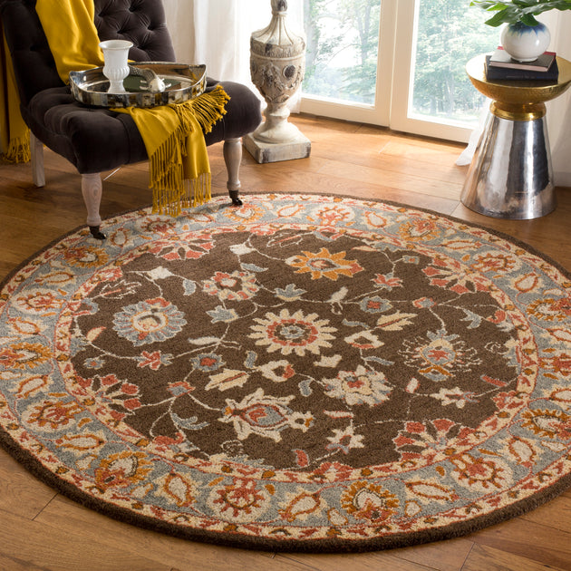Safavieh HG412 Area Rug Charcoal/Blue 3