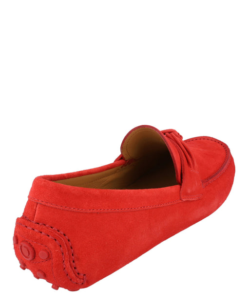 Salvatore Ferragamo Forbes Suede Drivers Red US 13 4