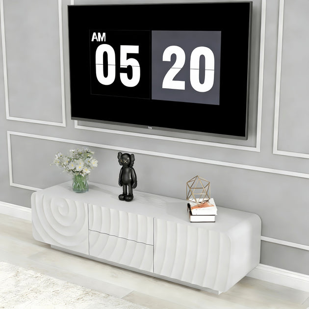 Streamdale 58" TV Console White 4