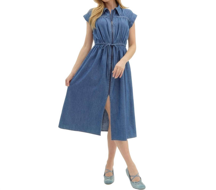 entro Denim Dress Blue Small 2