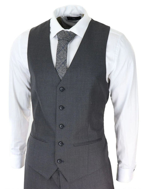 Oliver Tweed 3 Piece Suit Charcoal Grey US 44 Regular 3