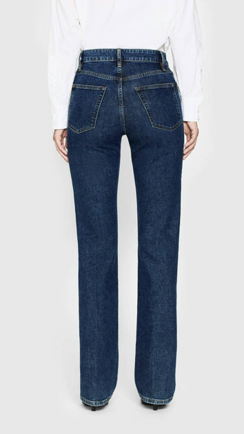 FRAME Ruler High Rise Straight Leg Jeans Blue 31 3