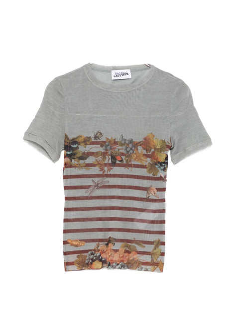 Jean Paul Gaultier Short-Sleeve Top Grey Medium 2