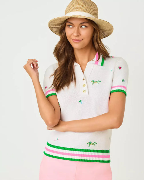 Lilly Pulitzer Suzette Sweater Polo Multi XXS 4