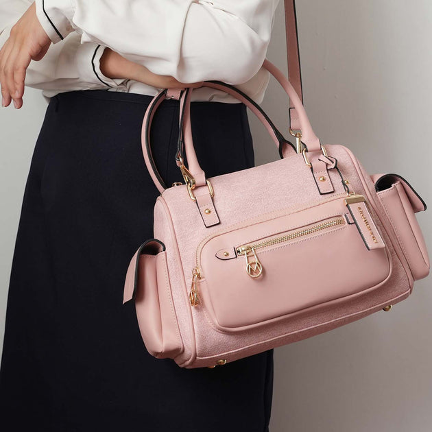 MKF Collection Thalia Satchel Grey Large 4
