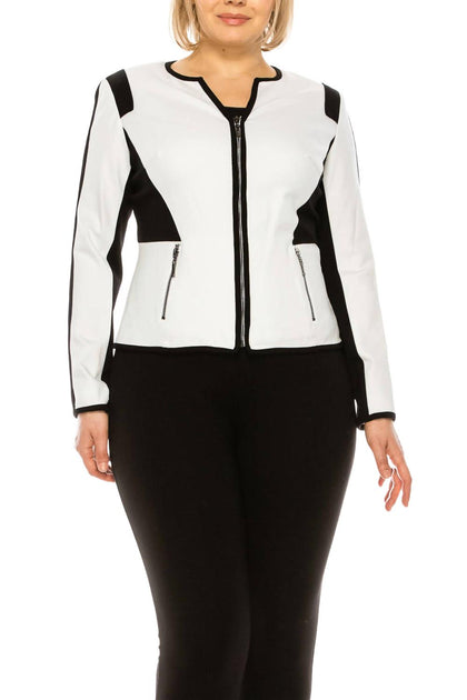 Peter Nygard Pocket Long Sleeve Blazer White XLarge 2