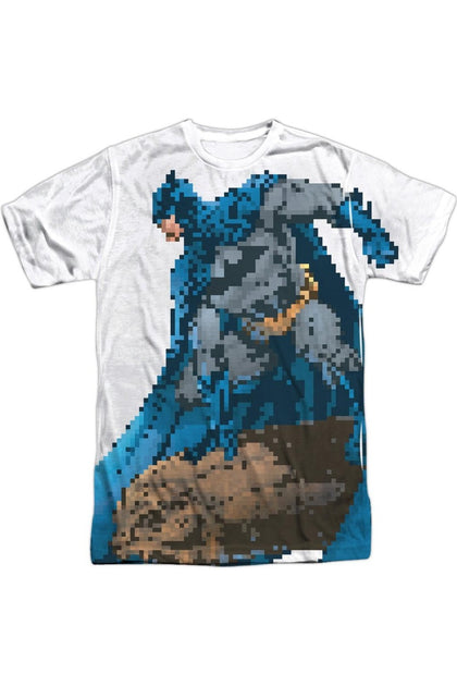 Gildan Batman Batbit Short Sleeve Adult Poly Crew Tee Blue Large 2