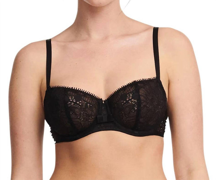 Chantelle Merci Demi Cup Bra Black 32F 2