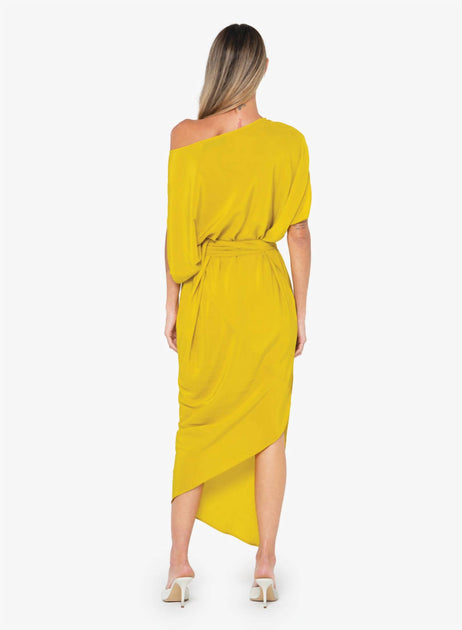 JBQ Mariah Midi Dress Yellow XSmall 3