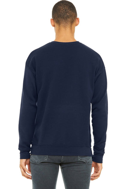 Bella + Canvas 3480 Unisex Fleece Drop Shoulder Sweatshirt Blue XSmall 3