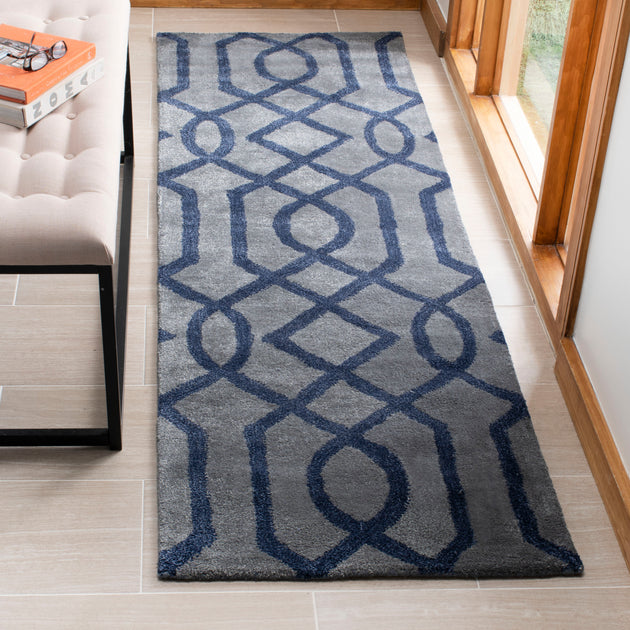 Safavieh Soho Area Rug Grey Dark Blue 3