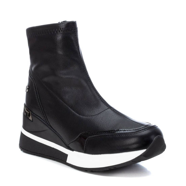 XTI Women's Wedge Sport Booties Black US 8 2