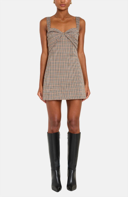 Amanda Uprichard Soho Skort Romper Brown Small 2