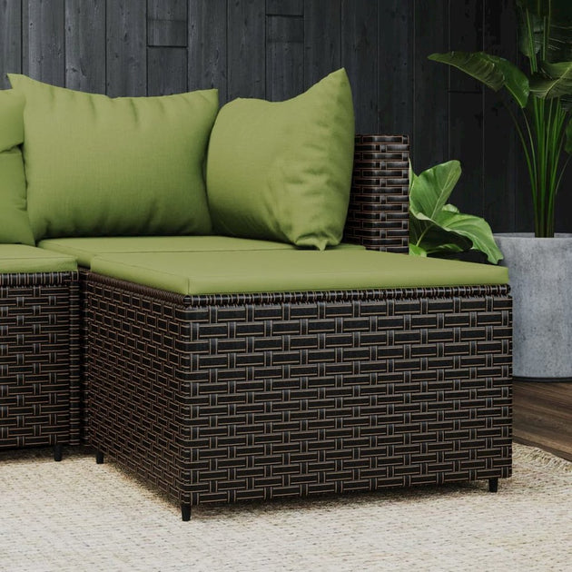 vidaXL Patio Footrest Brown 3