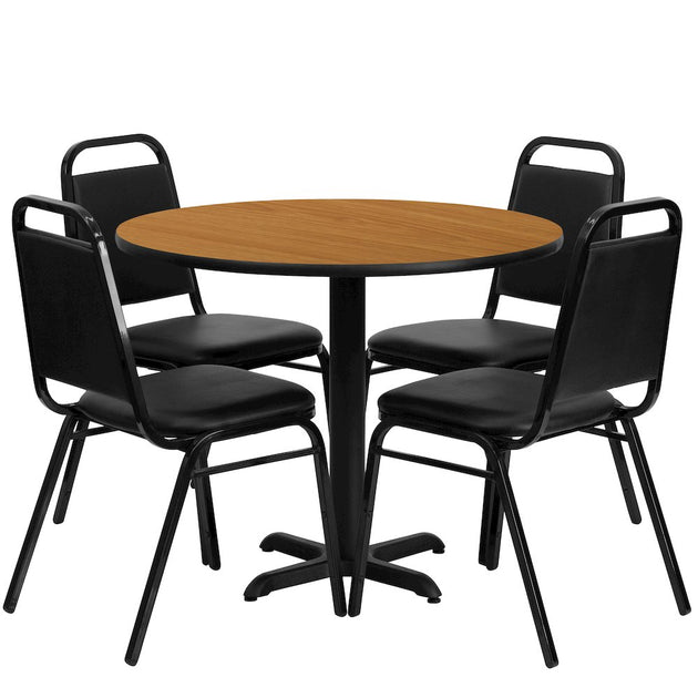 Flash Furniture 36" Bar Table Set Black 2