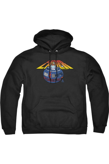 Gildan Atari Lunar Globe Adult Pullover Hoodie Black Medium 2