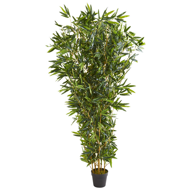 Hivvago Bamboo Artificial Tree Green 182cm 2