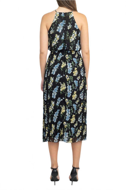 Sam Edelman Pleated Dress Blue US 6 4