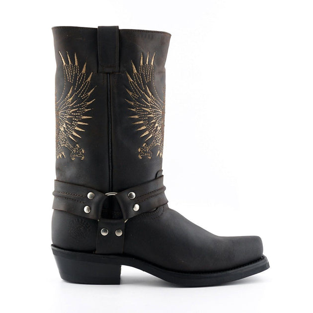Grinders Bald Eagle Cowboy Boots Brown EU 45 2