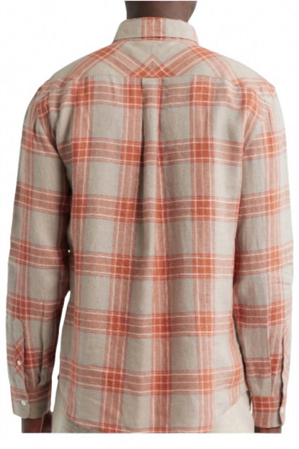 Billy Reid Wilson Linen Shirt Beige Small 3