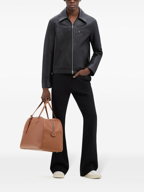 Courrèges Calf Leather Jacket Black EU 54 3