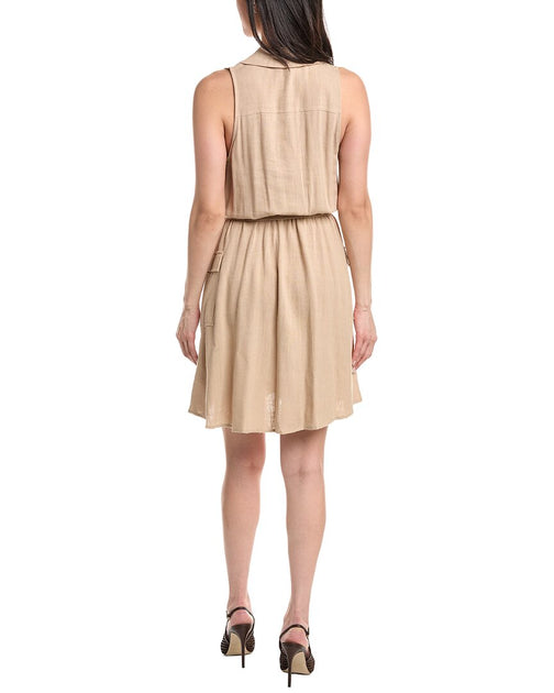 L'AGENCE Cosima Mini Dress Brown XXS 3