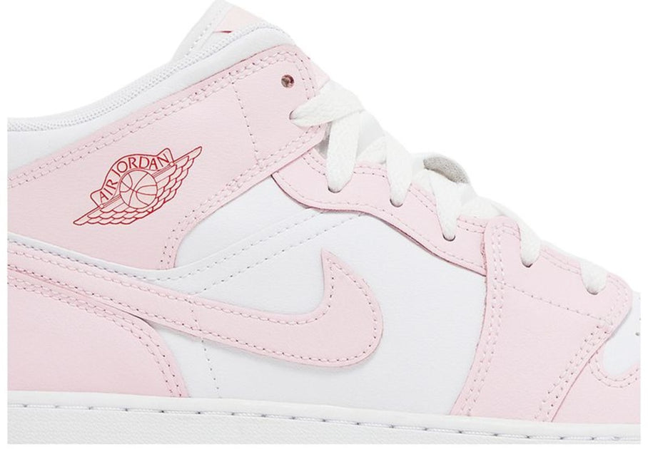 Jordan 1 Mid Pink Foam Fire Red Pink US 5-6 4